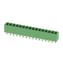 Phoenix Contact Pluggable Terminal Block, 16-Contact, 3.81 mm Pitch, 1 Row, 8A, Green Polybutylene Terephthalate 1803565