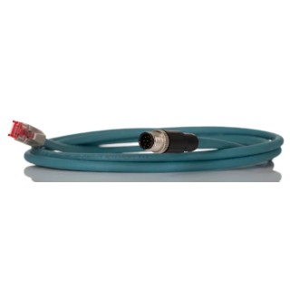 Phoenix Contact NBC-MS/ 2.0-94B/R4AC SCO US Shielded Cat5 Ethernet Cable 2 Core Blue 2 m Polyurethane Jacket 1406117