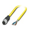 Phoenix Contact Sensor Actuator Cable 5-Way Male Straight to 5-Way Unterminated 2m Length 1406159