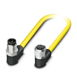 Phoenix Contact Sensor Actuator Cable Male 5 Way Right Angle to Female 5 Way M12, 500 mm 1406163