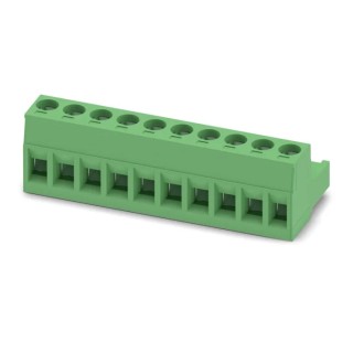 Phoenix Contact MSTB 2.5/10-ST Series Pluggable Terminal Block, 10-Contact, 5 mm Pitch, 12A Current, Polyamide 1754601