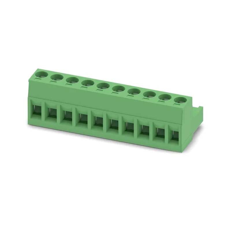 Phoenix Contact MSTB 2.5/10-ST Series Pluggable Terminal Block, 10-Contact, 5 mm Pitch, 12A Current, Polyamide 1754601