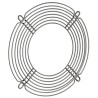 ebm-papst Stainless Steel Finger Guard for 80 mm Fans, 71.5 mm Hole Spacing, 79.8 mm Height, 12.5 mm Depth LZ32-7