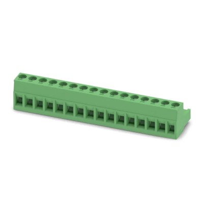 Phoenix Contact MSTB 2.5/16-ST Series Pluggable Terminal Block, 16-Contact, 5 mm Pitch, 1 Row 1754724