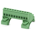 Phoenix Contact UMSTBHK 2.5/10-G Series 1-Level 10-Position Green DIN Rail Connector, 320V, 12A, Screw Termination 1765768