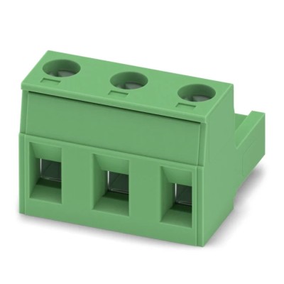 Phoenix Contact Pluggable Terminal Block GMSTB 2.5/3-ST Series, 3-Contact, 7.5 mm Pitch, 12A Current, Green 1766893