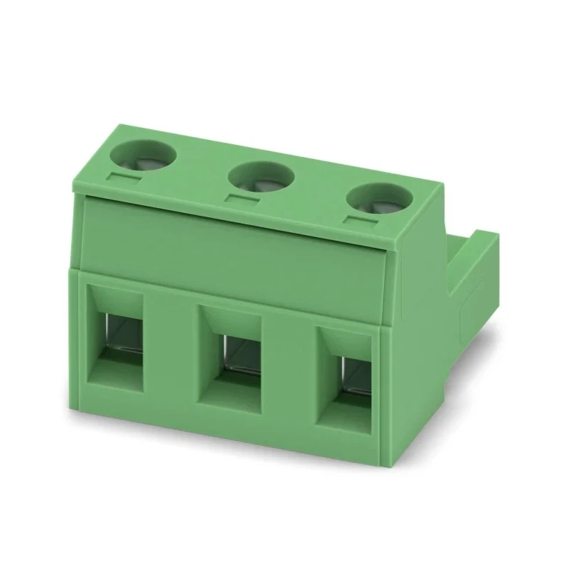 Phoenix Contact Pluggable Terminal Block GMSTB 2.5/3-ST Series, 3-Contact, 7.5 mm Pitch, 12A Current, Green 1766893