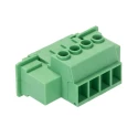 Phoenix Contact Pluggable Terminal Block 4-Contact 7.62 mm Pitch 1 Row 41A Current Polyamide Housing 1716522