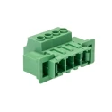 Phoenix Contact Pluggable Terminal Block 4-Contact 7.62 mm Pitch 1 Row 41A Current Polyamide Housing 1716522