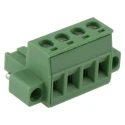 Phoenix Contact MSTB 2.5/4-STF-5.08 Series Pluggable Terminal Block, 4-Contact, 5.08 mm Pitch, 12A, 320V, Polyamide 1778001