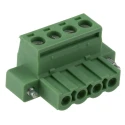 Phoenix Contact MSTB 2.5/4-STF-5.08 Series Pluggable Terminal Block, 4-Contact, 5.08 mm Pitch, 12A, 320V, Polyamide 1778001