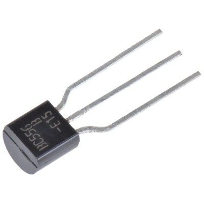 onsemi Small Signal PNP Transistor BC556BTFR 3-Pin TO-92, -65 V, -100 mA, 500 mW Power, Through Hole Mount BC556BTFR