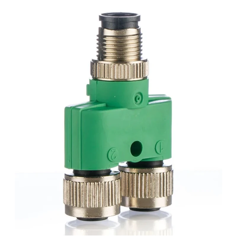 Lumberg Automation Straight Circular Connector Adapter 5 M12 Male to 5 M12 Female, 60V, 4A, IP67 1683468