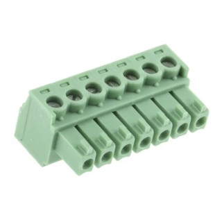 Phoenix Contact MC 1.5/7-ST-3.81 Series Pluggable Terminal Block, 7-Contact, 3.81 mm Pitch, 1 Row 1803620