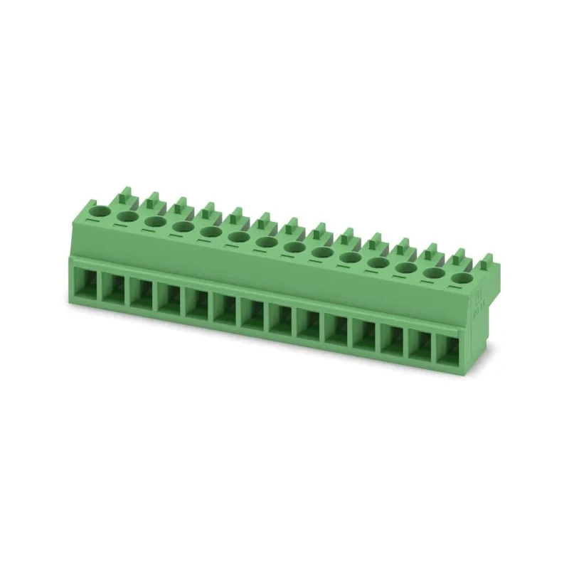 Phoenix Contact MC 1.5/14-ST-3.81 Series Pluggable Terminal Block, 14-Contact, 3.81 mm Pitch, 1 Row 1803691