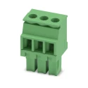 Phoenix Contact MCVW 1.5/3-ST-3.81 Series Pluggable Terminal Block, 3-Contact, 3.81 mm Pitch, 8A Current, 160V 1826982