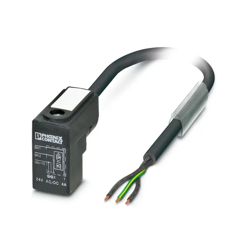 Phoenix Contact Sensor Actuator Cable Female 3 Way DIN 43650 Form C to 3 Way Unterminated, Polyurethane Jacket, 10m 1435564
