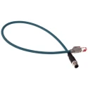 Phoenix Contact Shielded Screened Cat5 Ethernet Cable 2 Core Blue Polyurethane Jacket 500mm 50V 1408733