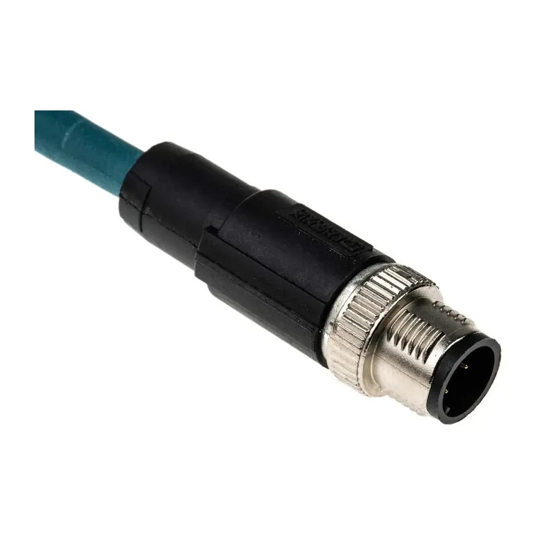Phoenix Contact Shielded Screened Cat5 Ethernet Cable 2 Core Blue Polyurethane Jacket 500mm 50V 1408733
