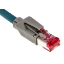 Phoenix Contact Shielded Screened Cat5 Ethernet Cable 2 Core Blue Polyurethane Jacket 500mm 50V 1408733