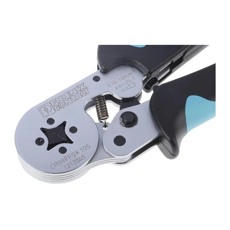Phoenix Contact Crimp Tool for Wire Ferrules CRIMPFOX 10S 175mm Length EAC Approved 1212045