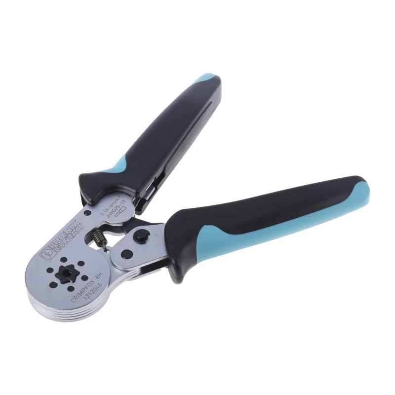 Phoenix Contact Crimp Tool for Wire Ferrules Hand Operation, 175mm Length, Compatible with Wire Sizes 0.14 to 6 AWG 1212046