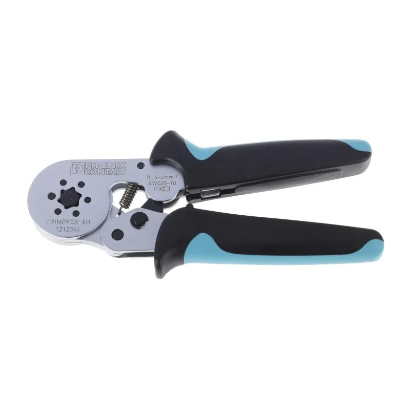 Phoenix Contact Crimp Tool for Wire Ferrules Hand Operation, 175mm Length, Compatible with Wire Sizes 0.14 to 6 AWG 1212046