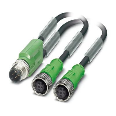 PHOENIX CONTACT Sensor Actuator Cable 4 Core M12 Male to Female Straight, Polyurethane Jacket 300mm 1510722