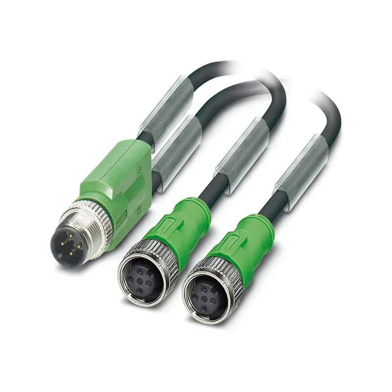 PHOENIX CONTACT Sensor Actuator Cable 4 Core M12 Male to Female Straight, Polyurethane Jacket 300mm 1510722