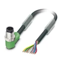 Phoenix Contact Male 8 Way Right Angle to Unterminated Sensor Actuator Cable 1.5 m 30V SAC-8P-M12MR/ 1.5-PUR 1522545