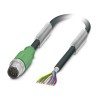 Phoenix Contact Male 8 way Straight to 8 way Unterminated Sensor Actuator Cable 3 m 30V SAC-8P-M12MS/3.0-PUR SH 1522781