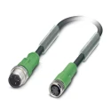 Phoenix Contact Sensor Actuator Cable Male 3 Way Straight to Female 3 Way Straight 5 Meter PUR Jacket 60V 1533563