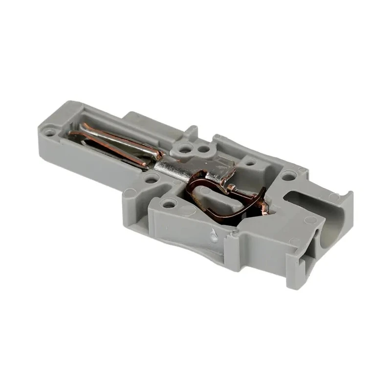 Phoenix Contact SP 2.5/1-L Series Pluggable Terminal Block, 1-Contact, 5.2 mm Pitch, 24A Current, 500V, Grey 3043019