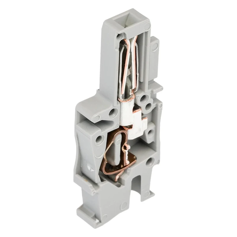 Phoenix Contact SP 2.5/1-L Series Pluggable Terminal Block, 1-Contact, 5.2 mm Pitch, 24A Current, 500V, Grey 3043019