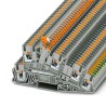 Phoenix Contact PTI 2.5-PE/L/LTB Series Earth Terminal Block Grey, 0.14mm² to 4 mm², 3-Level, 24A, 400V, Push-in 3213957