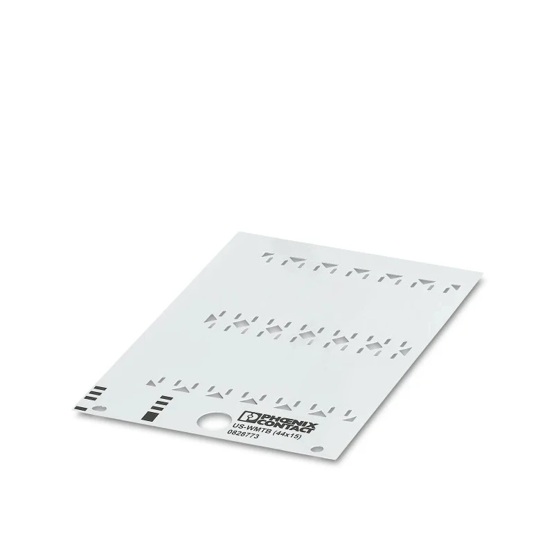Phoenix Contact US-WMTB Plastic Cable Marker, White PVC, 15mm Width, for Modular Terminal Block 0828773