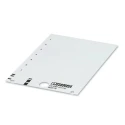 Phoenix Contact White Plastic Snap-in Marker for Modular Terminal Block US-EMP (27X18) 0828778