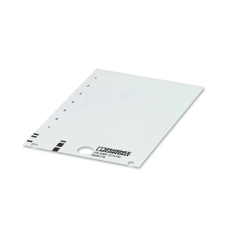 Phoenix Contact White Plastic Snap-in Marker for Modular Terminal Block US-EMP (27X18) 0828778