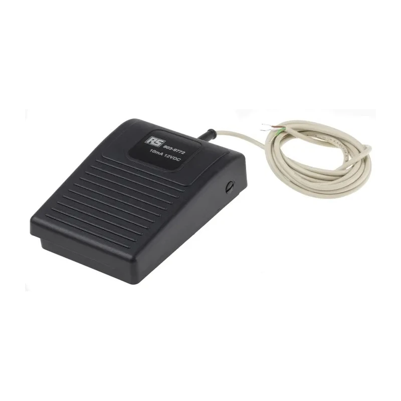 RS PRO Light Industrial Momentary Foot Potentiometer Thermoplastic Housing 6A Contact Current 12V AC 803-9772
