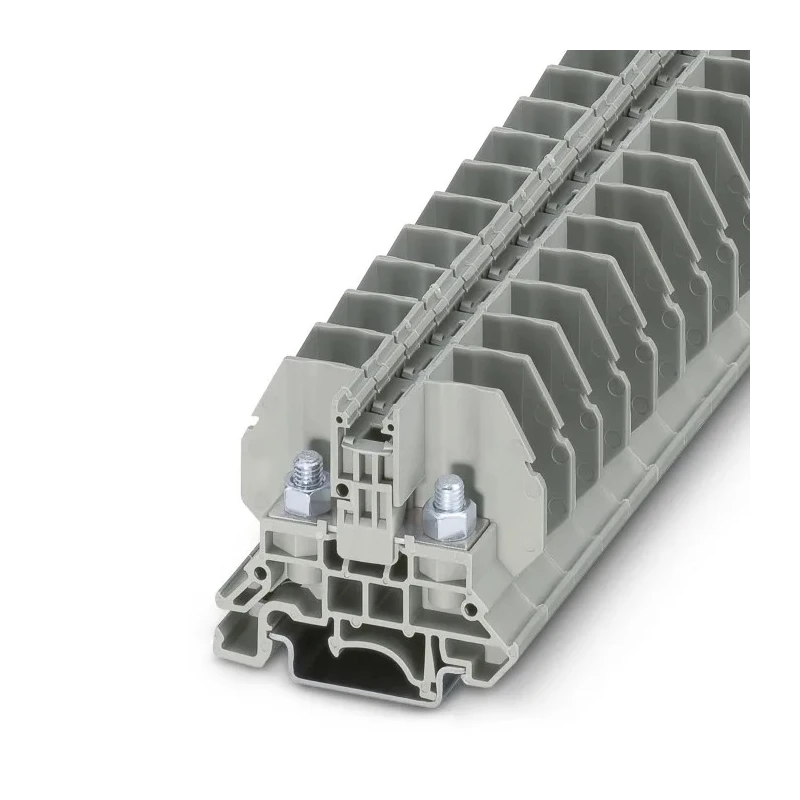 Phoenix Contact RBO 5 Series High Current Grey Feed Through Connector 6mm² 1-Level Bolt Termination 3058059