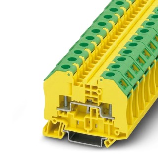 Phoenix Contact RT 3-PE Series Earth Terminal Block Green Yellow 1-Level Bolt 3049411
