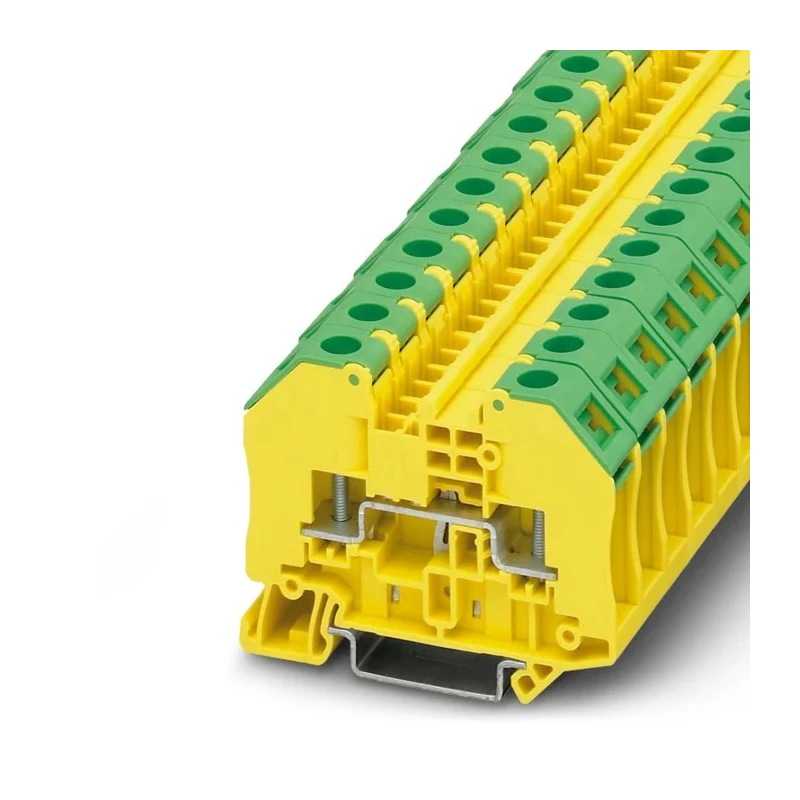 Phoenix Contact RT 3-PE Series Earth Terminal Block Green Yellow 1-Level Bolt 3049411