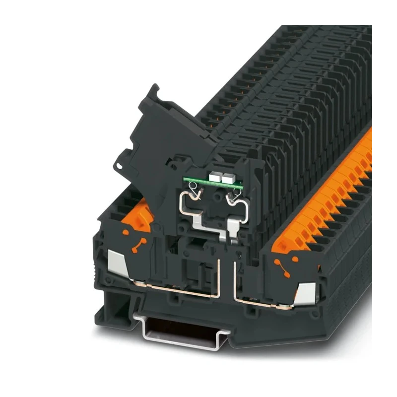 Phoenix Contact Clipline Series Fused DIN Rail Terminal Black, 1-Level Fused, Screw 3050293