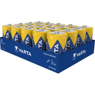 Varta Industrial Pro 1.5 V Alkaline D Battery 16.5Ah LR20 61.5mm Height 34.2mm Diameter 138g Germany 4008496356447