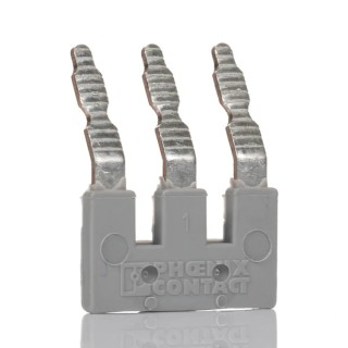 Phoenix Contact EB3-6 Series Jumper Bar for Modular Terminal Block 6.2mm Pitch 3 Positions 0201142