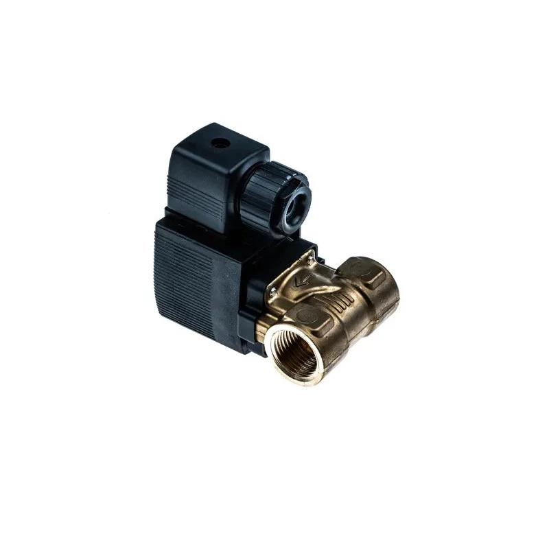 Burkert Brass 2 Port Normally Closed 1/2 in Solenoid Valve 24V DC 10 bar 221606