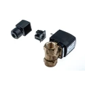 Burkert Brass 2 Port Normally Closed 1/2 in Solenoid Valve 24V DC 10 bar 221606