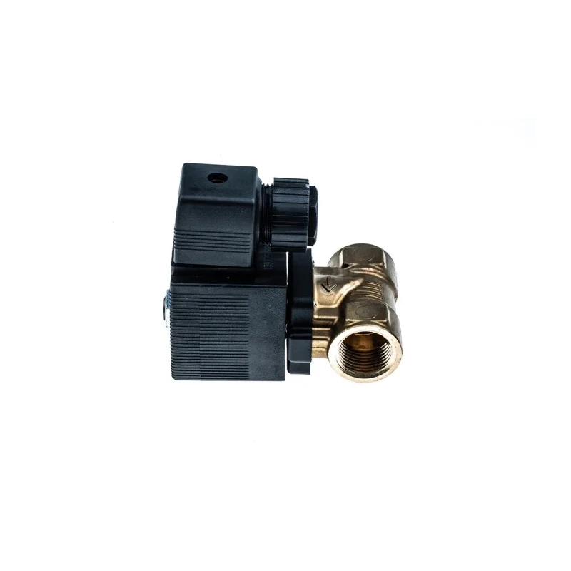 Burkert Brass 2 Port Normally Closed 1/2 in Solenoid Valve 24V DC 10 bar 221606