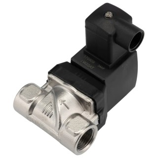 Burkert 2 Port Normally Closed Stainless Steel Solenoid Valve 24V dc, DN 10 to 65 mm, 10 bar, IP65 Protection 221762