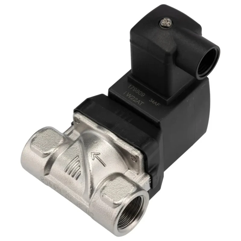 Burkert 2 Port Normally Closed Stainless Steel Solenoid Valve 24V dc, DN 10 to 65 mm, 10 bar, IP65 Protection 221762